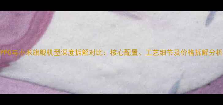 图片 OPPO与小米旗舰机型深度拆解对比：核心配置、工艺细节及价格拆解分析2